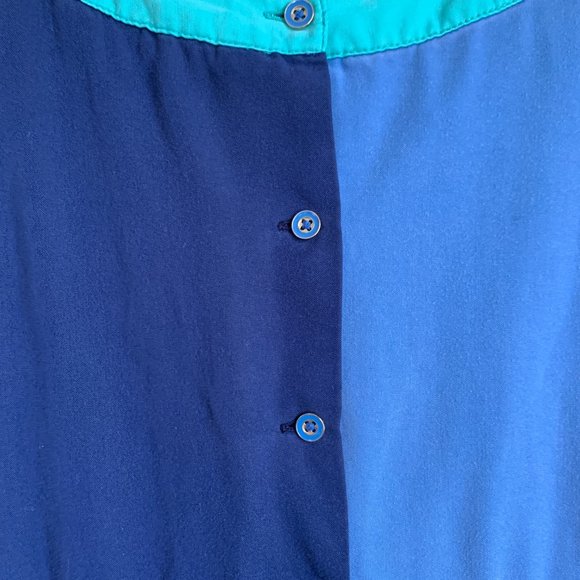 Girls TOMMY HILFIGER Colorblock Sleeveless Dress (Blue/Green) 7 - Picture 3 of 8